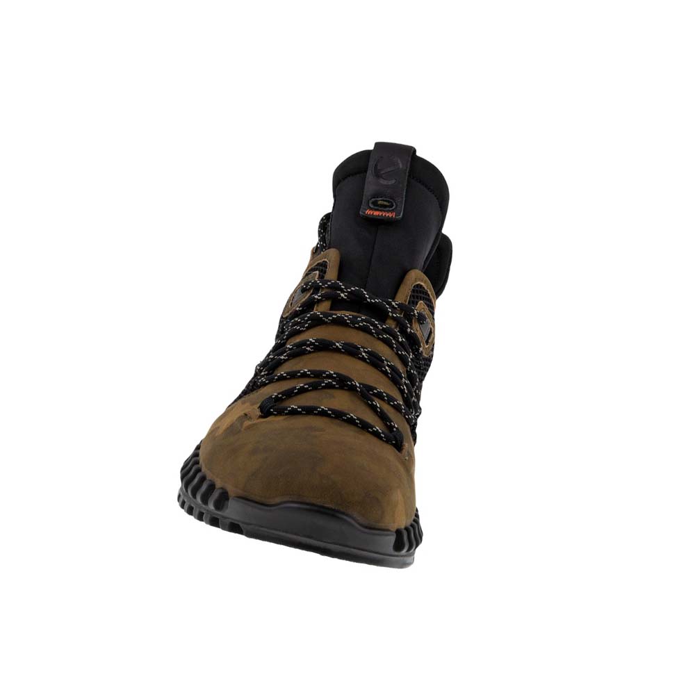 Ecco Zipflex Hi-top Joggesko Herre Brune Svarte | NO 671KOR